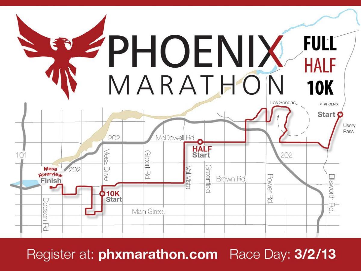 خريطة فينيكس maraton