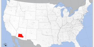 فينيكس-الولايات المتحدة الأمريكية خريطة