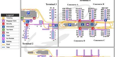 خريطة مطار فينيكس سكاي هاربور